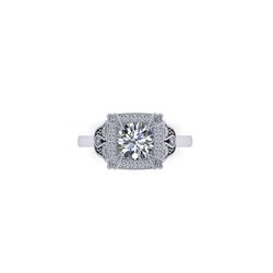 1.75 ctw Solitaire VS/SI Diamond Ring 18K White Gold