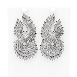 23.67 ctw Marquise Diamond Earrings 18K White Gold