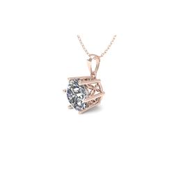 .50 ctw VS/SI Diamond Solitaire Necklace 18K Rose Gold