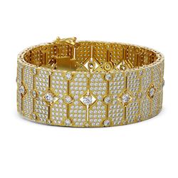 35 ctw Diamond Designer Bracelet 18K Yellow Gold