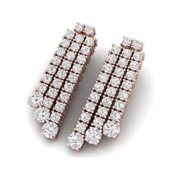 5 ctw Certified VS/SI Diamond Earrings 18K Rose Gold