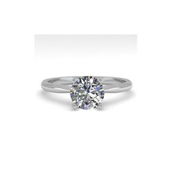 1.0 ctw VS/SI Diamond Engagement Designer Ring 18K White Gold
