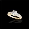 Image 1 : 1.40 ctw Certified Diamond Solitaire Ring 10K Yellow Gold