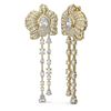 Image 2 : 11.33 ctw Oval Diamond Earrings 18K Yellow Gold