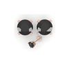 Image 2 : 3.0 ctw Black Diamond Stud Designer Earrings 18K Rose Gold