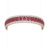 Image 1 : 48.65 ctw Ruby & Diamond Bracelet 18K Rose Gold