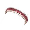 Image 2 : 48.65 ctw Ruby & Diamond Bracelet 18K Rose Gold