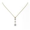Image 2 : 1.16 ctw Diamond Designer Necklace 18K Yellow Gold