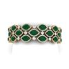 Image 1 : 47.84 ctw Emerald & VS Diamond Bracelet 18K Yellow Gold