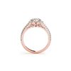 Image 2 : 2.05 2.05 ctw Certified VS/SI Diamond Halo Ring 18K Rose Gold