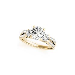 1.25 ctw VS/SI Diamond 3 Stone Ring 18K Yellow Gold