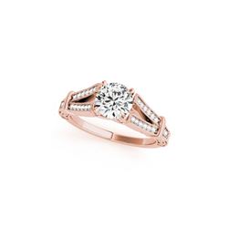 1 ctw Certified VS/SI Diamond Antique Ring 18K Rose Gold