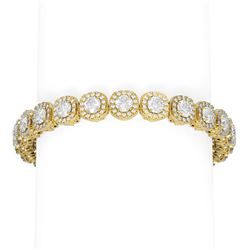16.38 ctw Diamond Bracelet 18K Yellow Gold