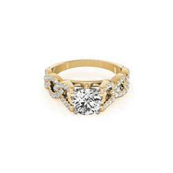 1 ctw Certified VS/SI Diamond Ring 18K Yellow Gold