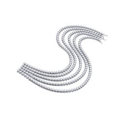 20 ctw Certified SI/I Diamond 2 Prong Bracelet 18K White Gold