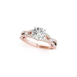 1.35 ctw Certified VS/SI Diamond Ring 18K Rose Gold