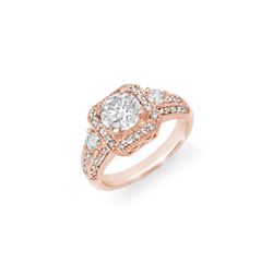 2.0 ctw Certified VS/SI Diamond Ring 14K Rose Gold