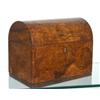 Image 1 : ENGLISH BURL WALNUT TEA CADDY
