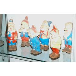 GROUP OF SIX RUBBER DISNEY CHARACTER FI