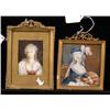 Image 1 : PAIR OF MINIATURE PORTRAITS