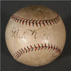 BABE RUTH SIGNED BASEBALL