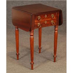 SHERATON MAHOGANY WORKTABLE