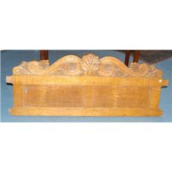 TIGER MAPLE CARVED BED SPLAT