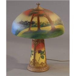 REVERSE PAINTED TABLE LAMP