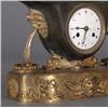 Image 2 : FRENCH EMPIRE BRONZE MANTLE CLOCK