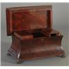 Image 2 : WILLIAM IV MAHOGANY TEA CADDY