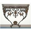 Image 1 : FRENCH WROUGHT IRON CONSOLE TABLE