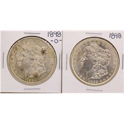 Lot of 1898 & 1898-O $1 Morgan Silver Dollar Coins