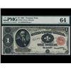 Image 1 : 1891 $1 Treasury Note PMG 64