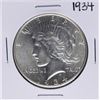 Image 1 : 1934 $1 Peace Silver Dollar Coin