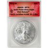 Image 1 : 2011-W $1 American Silver Eagle Coin Satin Finish ANACS SP70 First Release