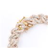 Image 2 : Plated 18KT Yellow Gold 0.75ctw Diamond Bracelet