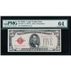 Image 1 : 1928C $5 Legal Tender STAR Note PMG64