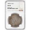 Image 1 : 1889-CC $1 Morgan Silver Dollar Coin NGC AU58