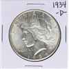 Image 1 : 1934-D $1 Peace Silver Dollar Coin