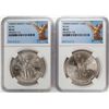 Image 1 : 1983-1984Mo Mexico 1 Onza Libertad Silver Coins NGC MS65