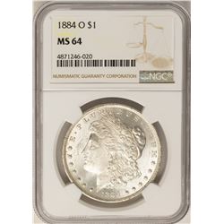 1884-O $1 Morgan Silver Dollar Coin NGC MS64