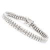 Image 1 : Plated Rhodium 0.58ctw Diamond Bracelet