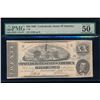 Image 1 : 1863 $20 Confederate States of America Note PMG 50