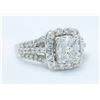 Image 3 : 14KT White Gold 1.40ctw Diamond Ring