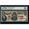 Image 1 : 1907 $5 Legal Tender Note PMG 30