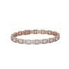 Image 1 : 12 ctw Princess and Marquise Cut Diamond Bracelet 18K Rose Gold