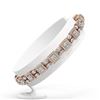 Image 2 : 12 ctw Princess and Marquise Cut Diamond Bracelet 18K Rose Gold