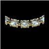 Image 1 : 45 ctw Aquamarine Eternity Designer Necklace 14K Yellow Gold