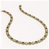 Image 2 : 23.95 ctw Black & Diamond Micro Pave Necklace 18K Yellow Gold
