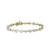 Image 1 : 8.75 ctw Mix Cut Diamonds Designer Bracelet 18K Yellow Gold